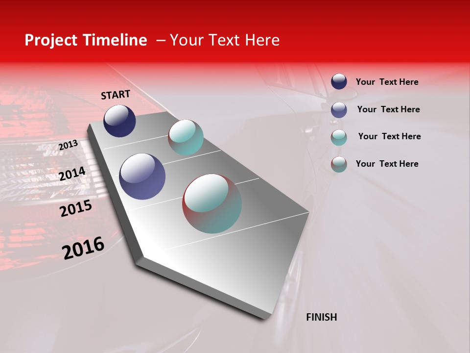 Automobile Technology Wheels PowerPoint Template