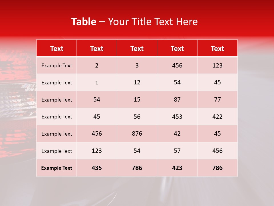 Automobile Technology Wheels PowerPoint Template