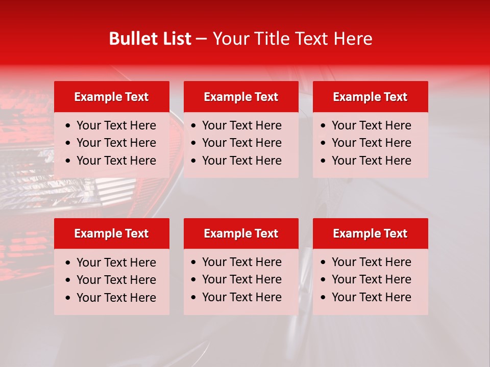 Automobile Technology Wheels PowerPoint Template