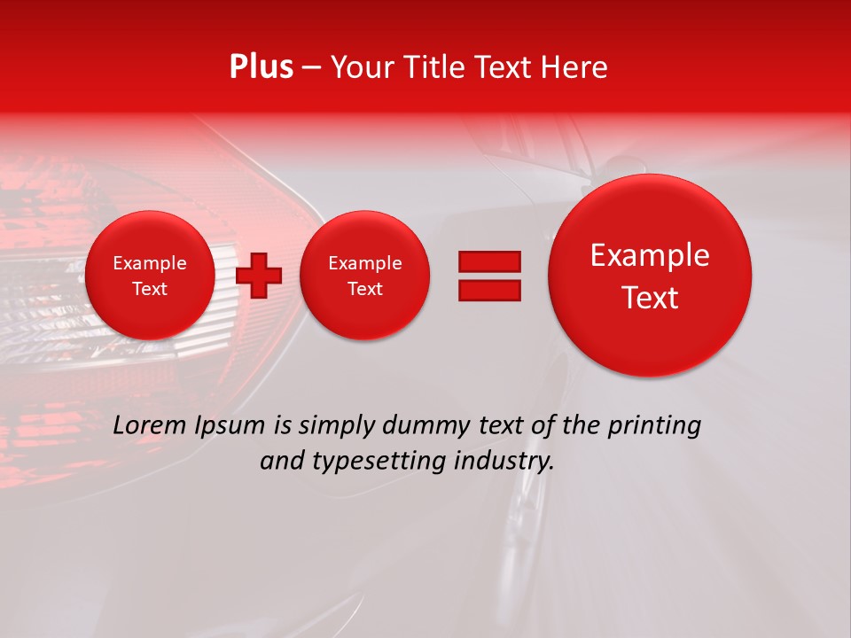 Automobile Technology Wheels PowerPoint Template