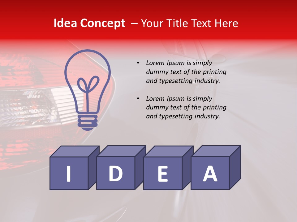 Automobile Technology Wheels PowerPoint Template