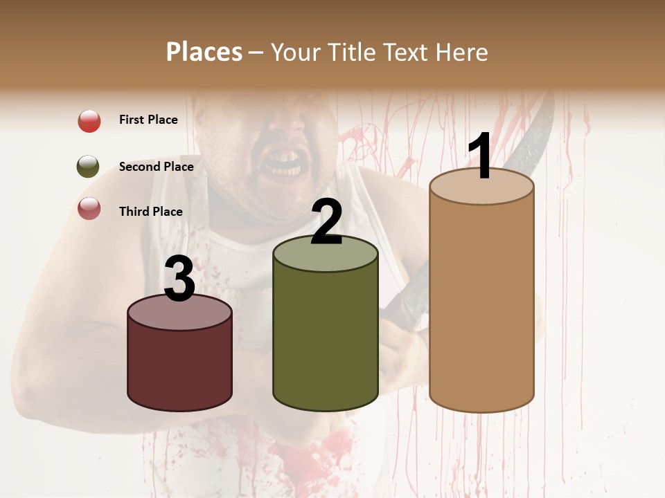 Fat Dirty Murder PowerPoint Template