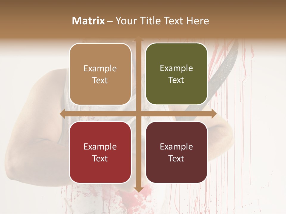 Fat Dirty Murder PowerPoint Template