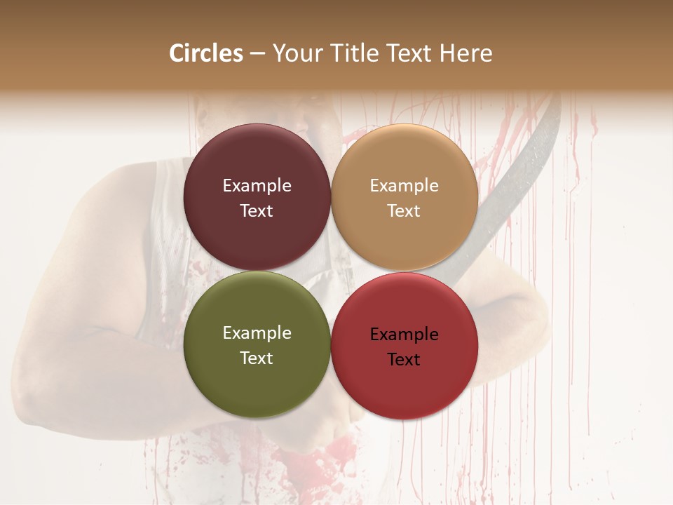 Fat Dirty Murder PowerPoint Template