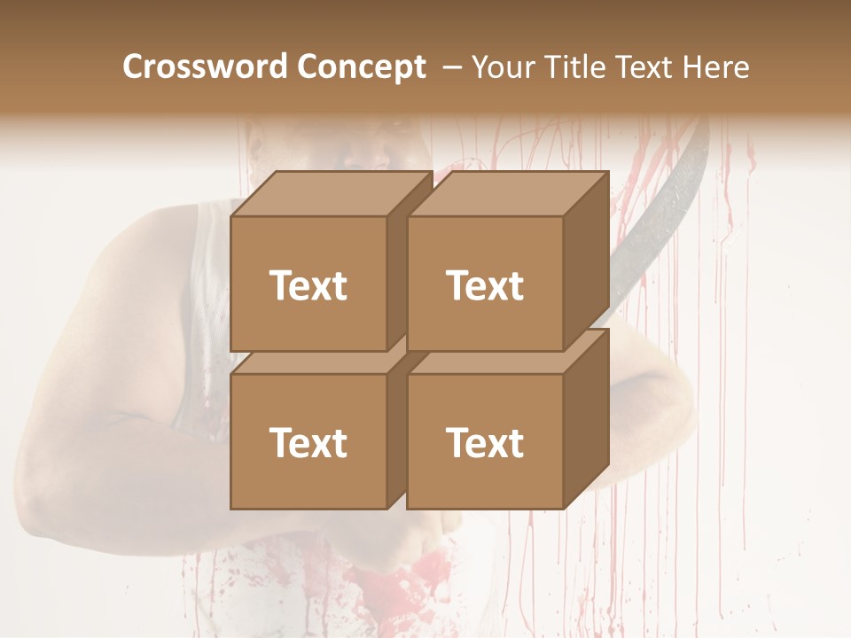 Fat Dirty Murder PowerPoint Template