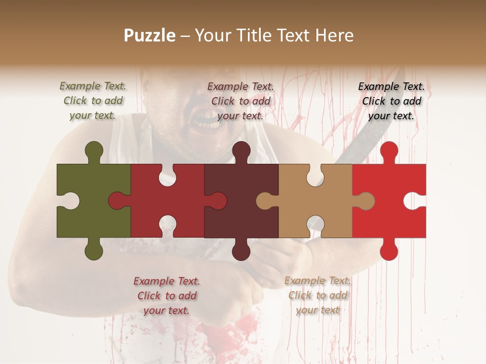 Fat Dirty Murder PowerPoint Template