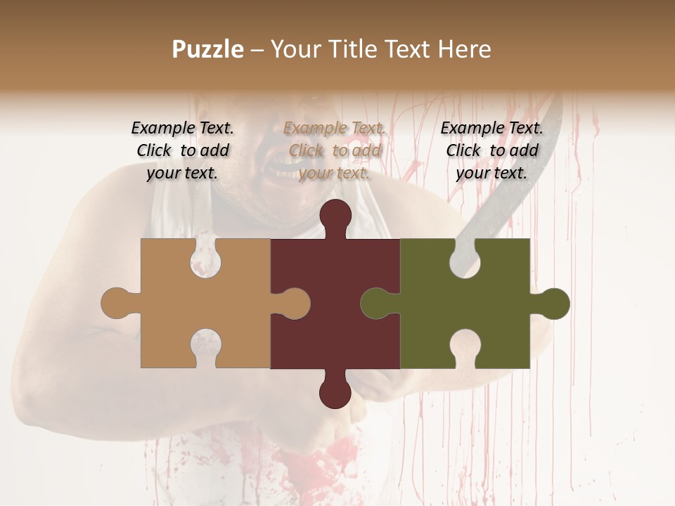 Fat Dirty Murder PowerPoint Template