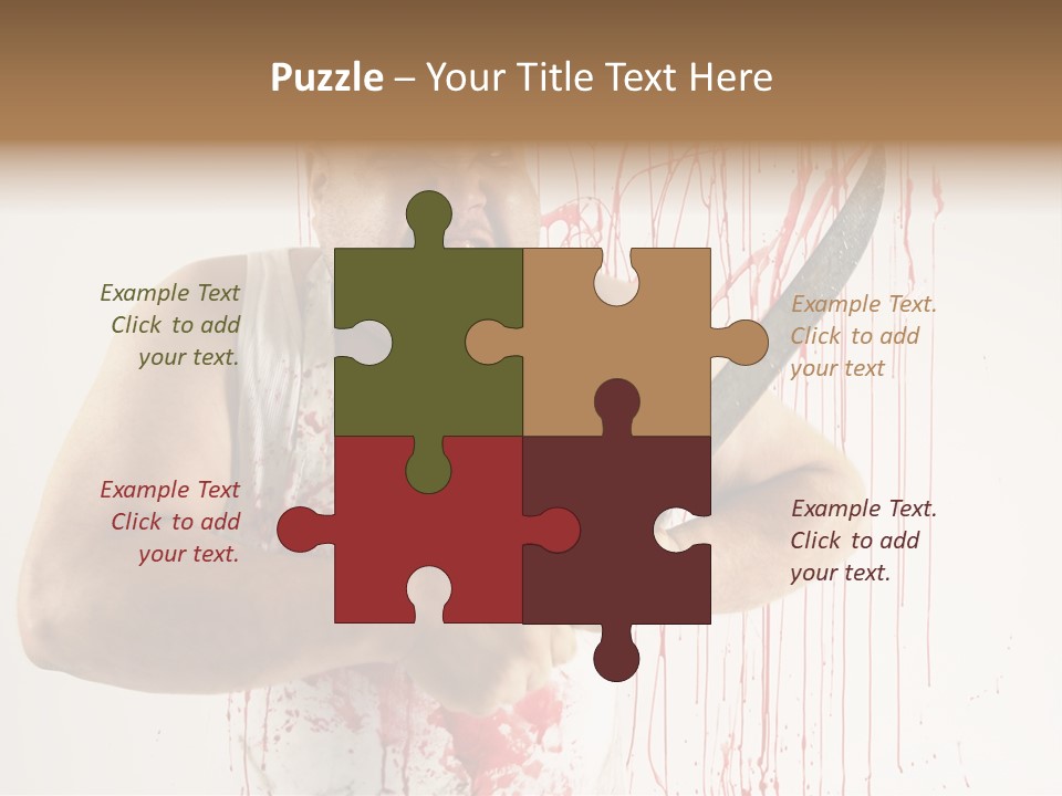 Fat Dirty Murder PowerPoint Template