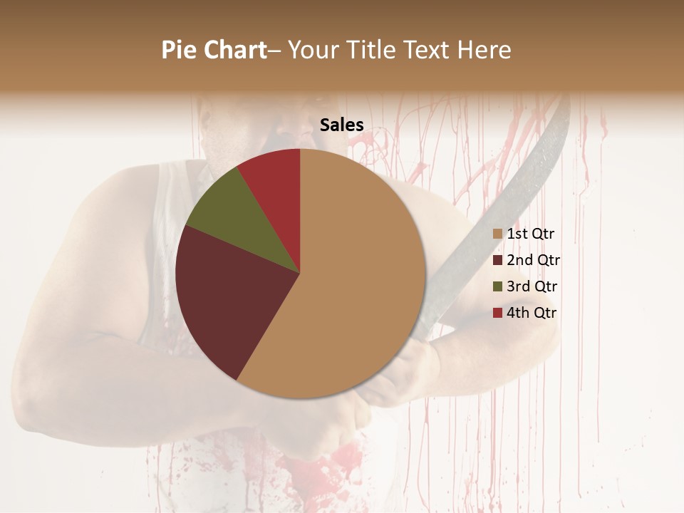 Fat Dirty Murder PowerPoint Template