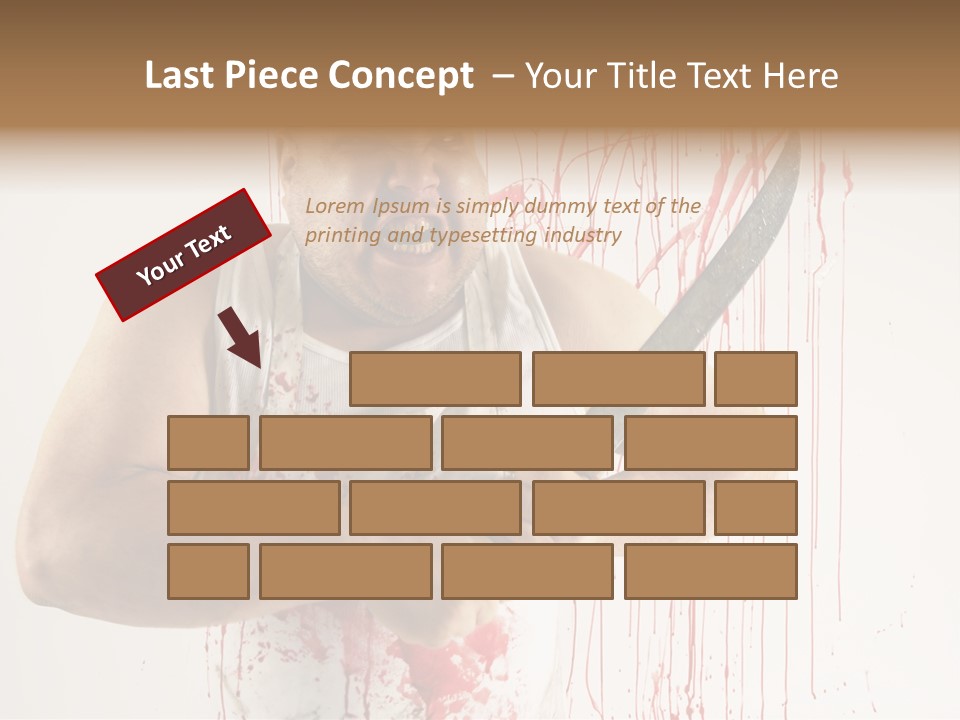 Fat Dirty Murder PowerPoint Template