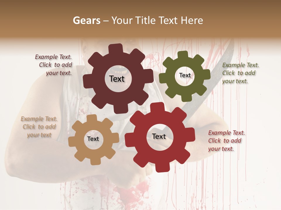 Fat Dirty Murder PowerPoint Template