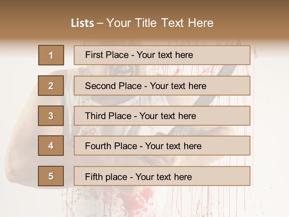 Fat Dirty Murder PowerPoint Template
