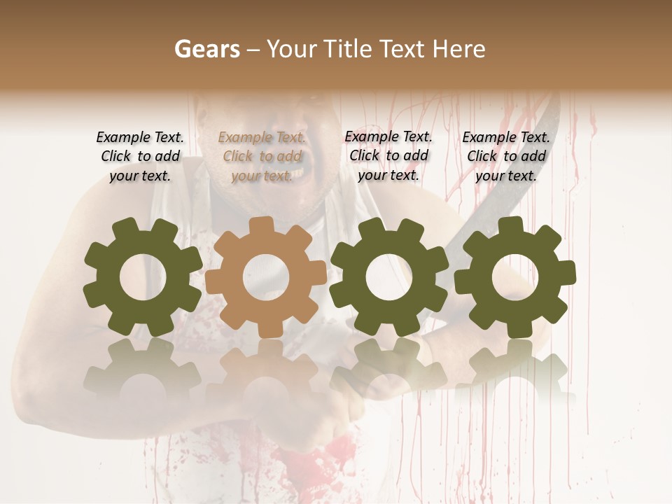 Fat Dirty Murder PowerPoint Template