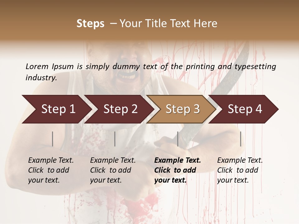 Fat Dirty Murder PowerPoint Template