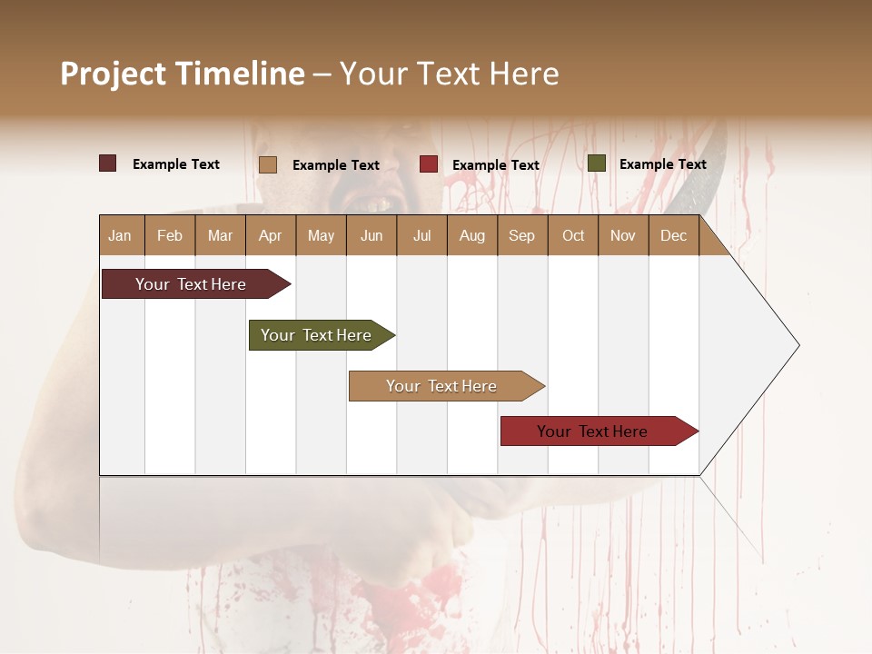 Fat Dirty Murder PowerPoint Template