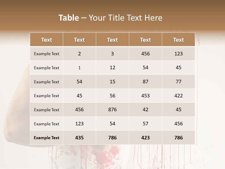 Fat Dirty Murder PowerPoint Template