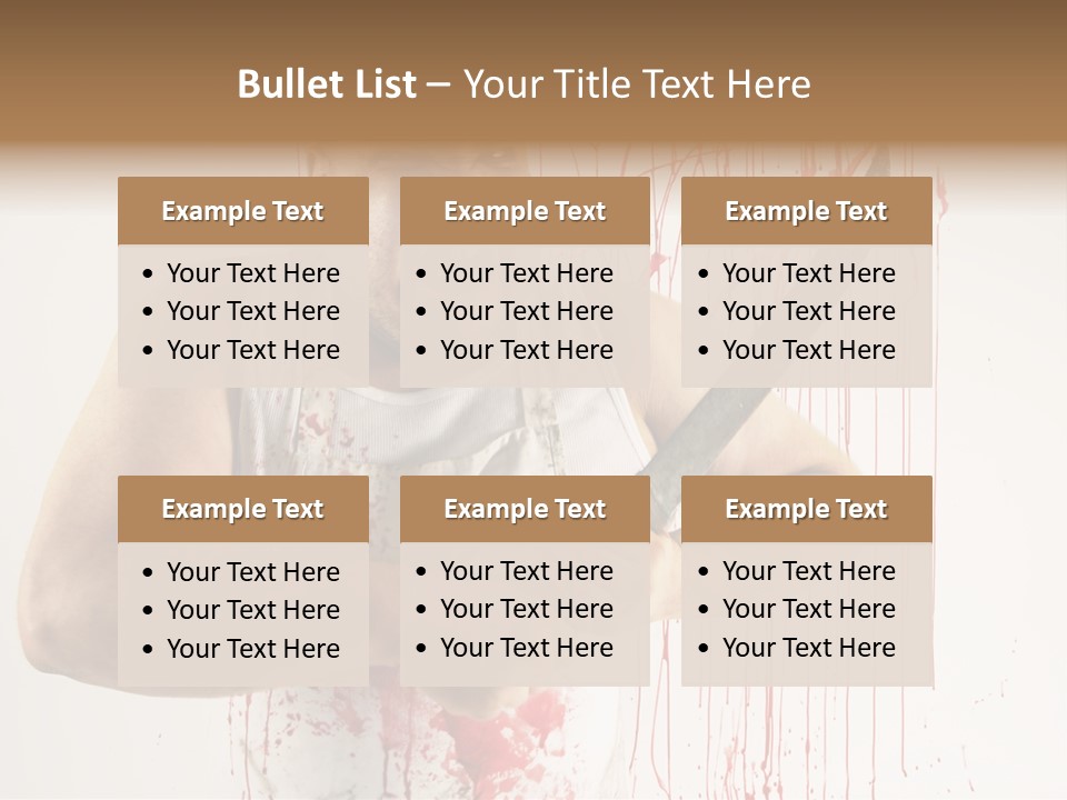 Fat Dirty Murder PowerPoint Template