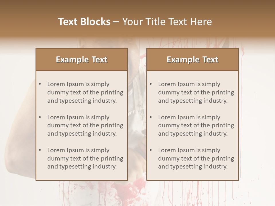 Fat Dirty Murder PowerPoint Template