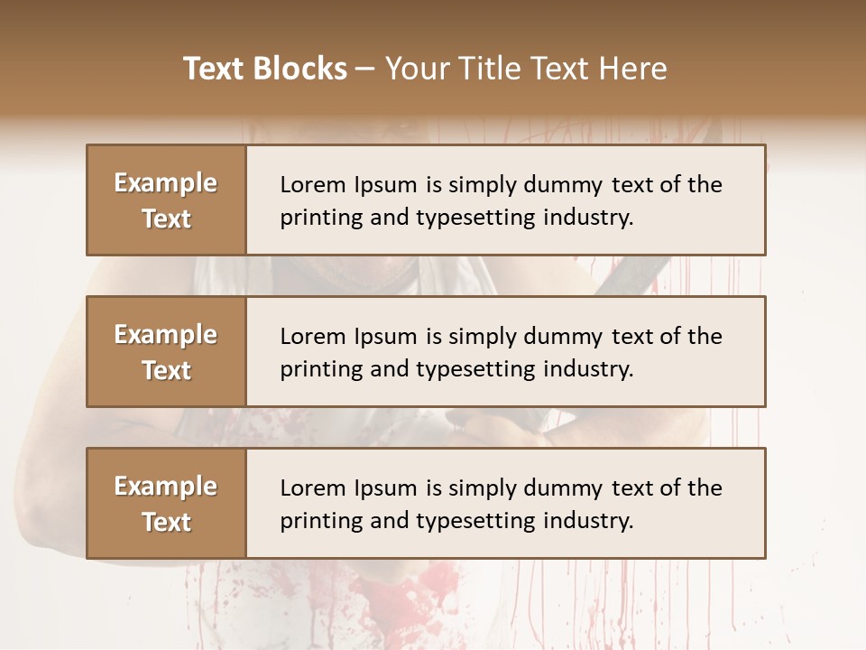 Fat Dirty Murder PowerPoint Template