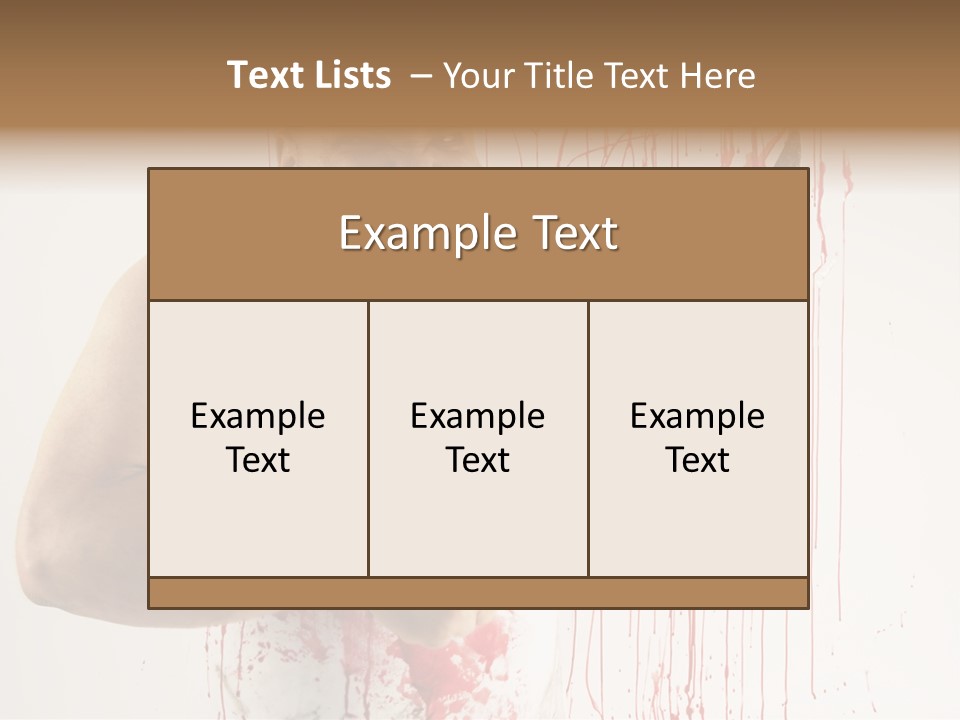Fat Dirty Murder PowerPoint Template
