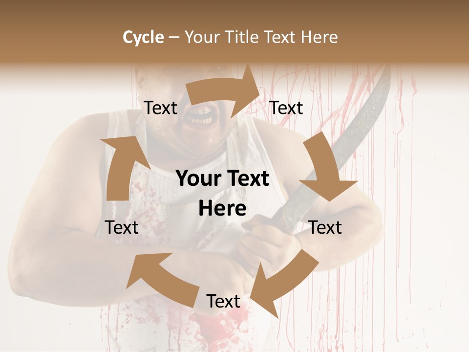 Fat Dirty Murder PowerPoint Template