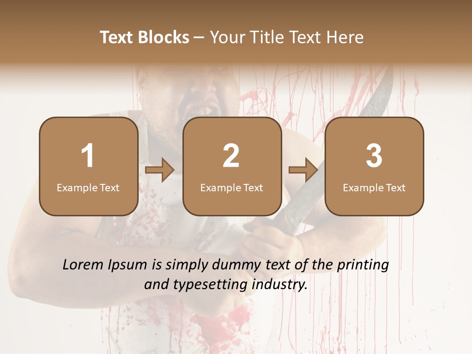 Fat Dirty Murder PowerPoint Template