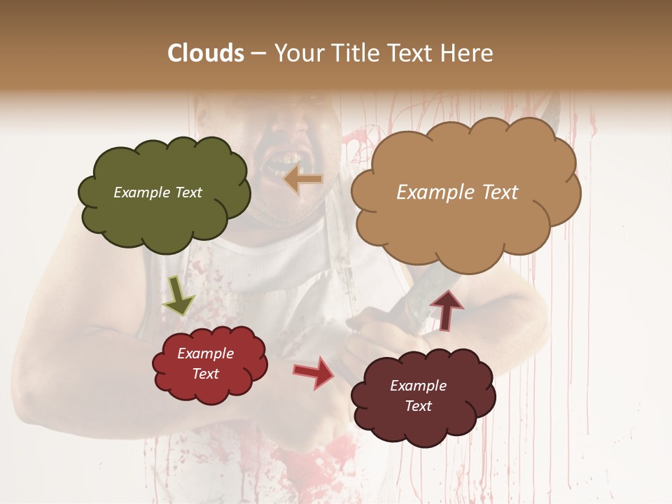 Fat Dirty Murder PowerPoint Template