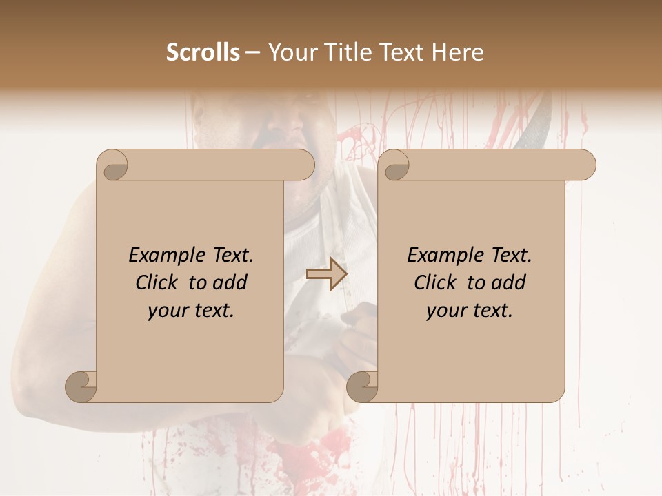 Fat Dirty Murder PowerPoint Template