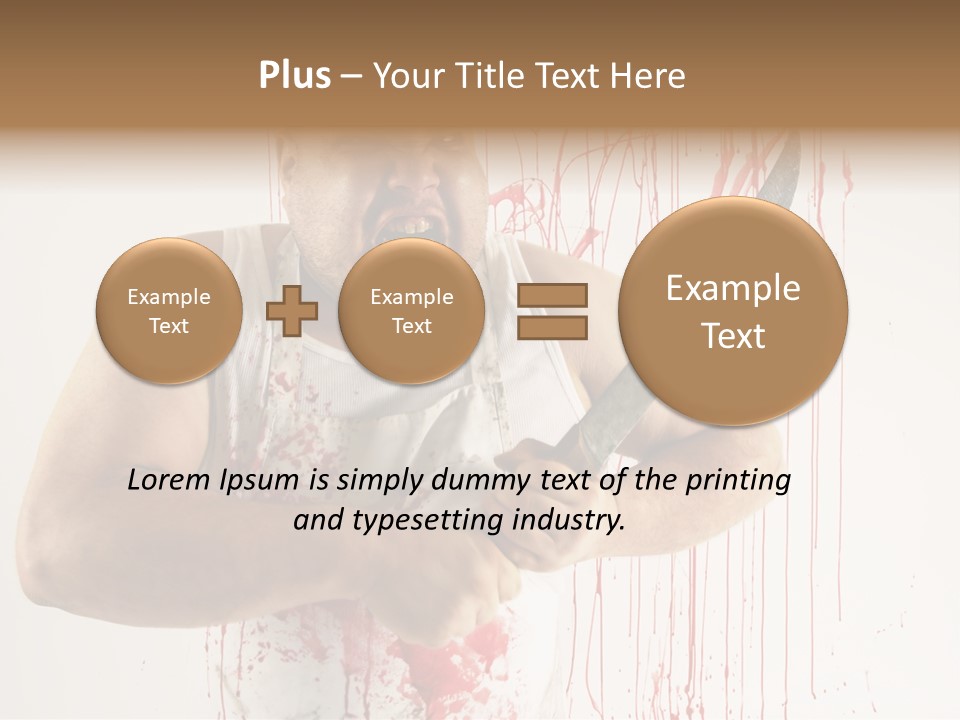 Fat Dirty Murder PowerPoint Template