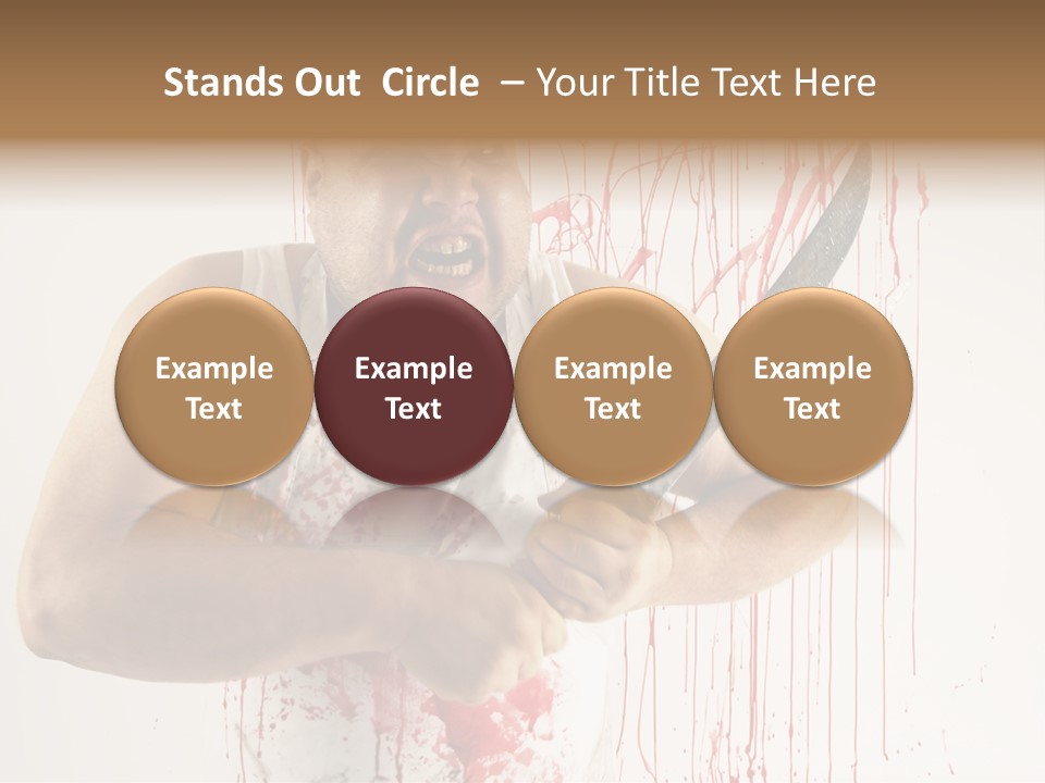 Fat Dirty Murder PowerPoint Template