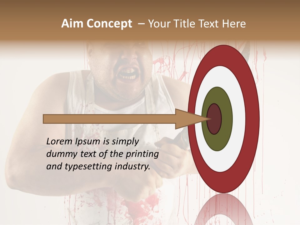 Fat Dirty Murder PowerPoint Template