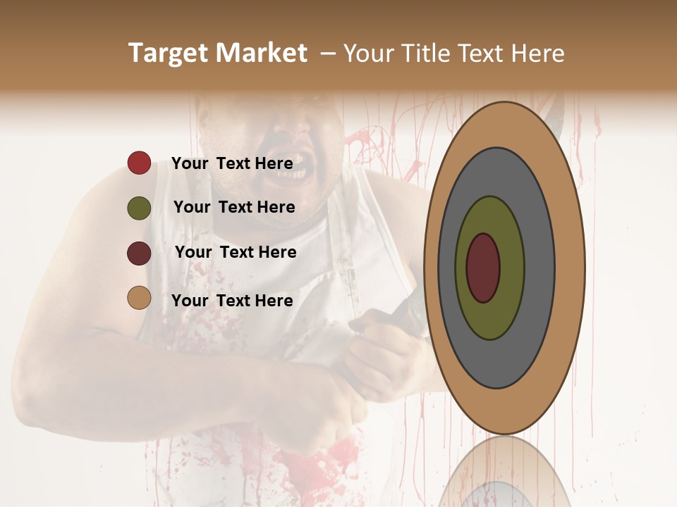 Fat Dirty Murder PowerPoint Template