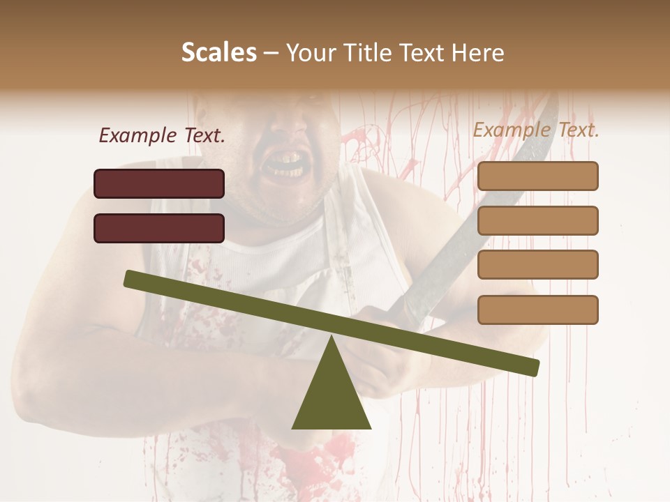 Fat Dirty Murder PowerPoint Template