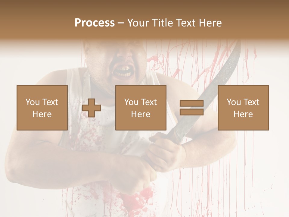 Fat Dirty Murder PowerPoint Template