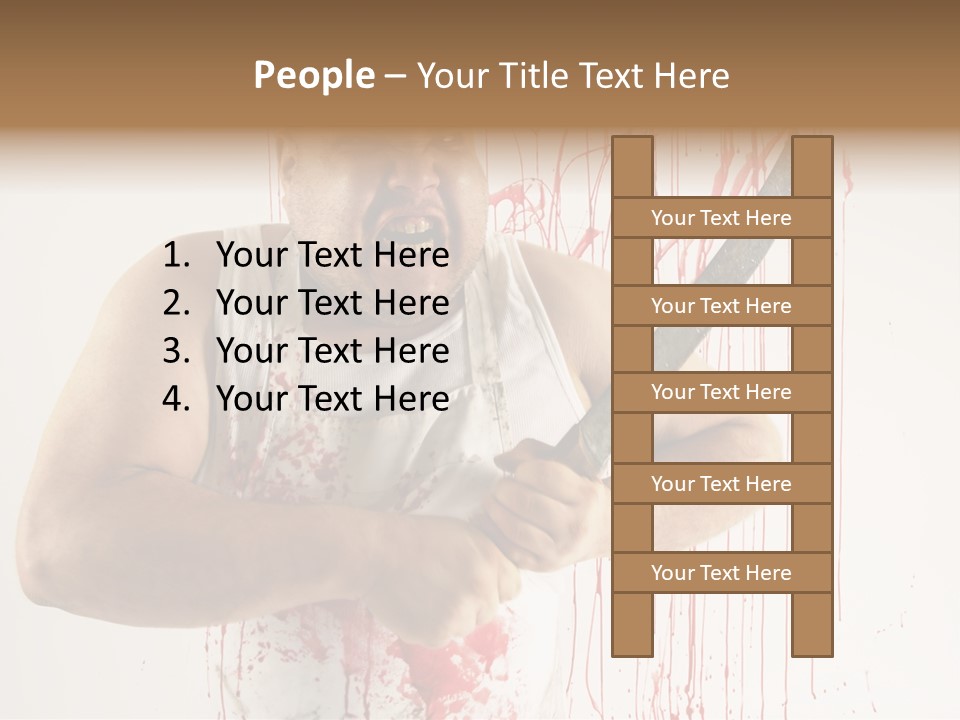 Fat Dirty Murder PowerPoint Template