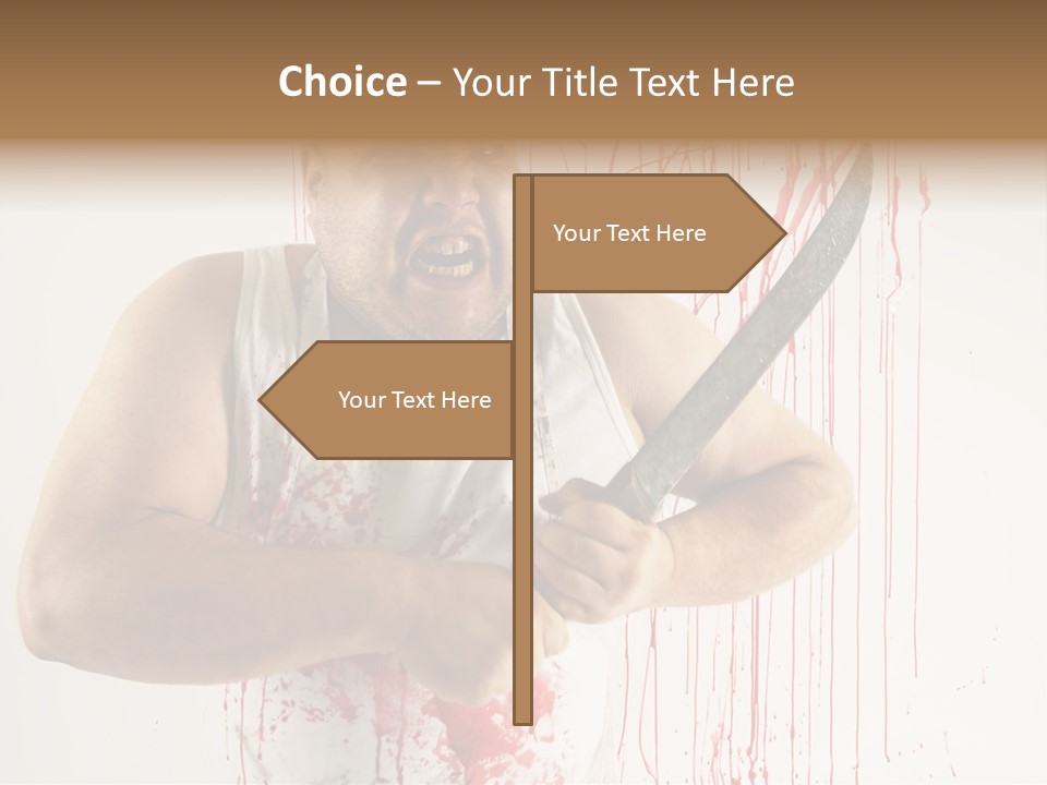 Fat Dirty Murder PowerPoint Template