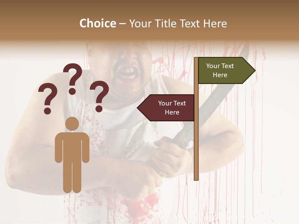 Fat Dirty Murder PowerPoint Template