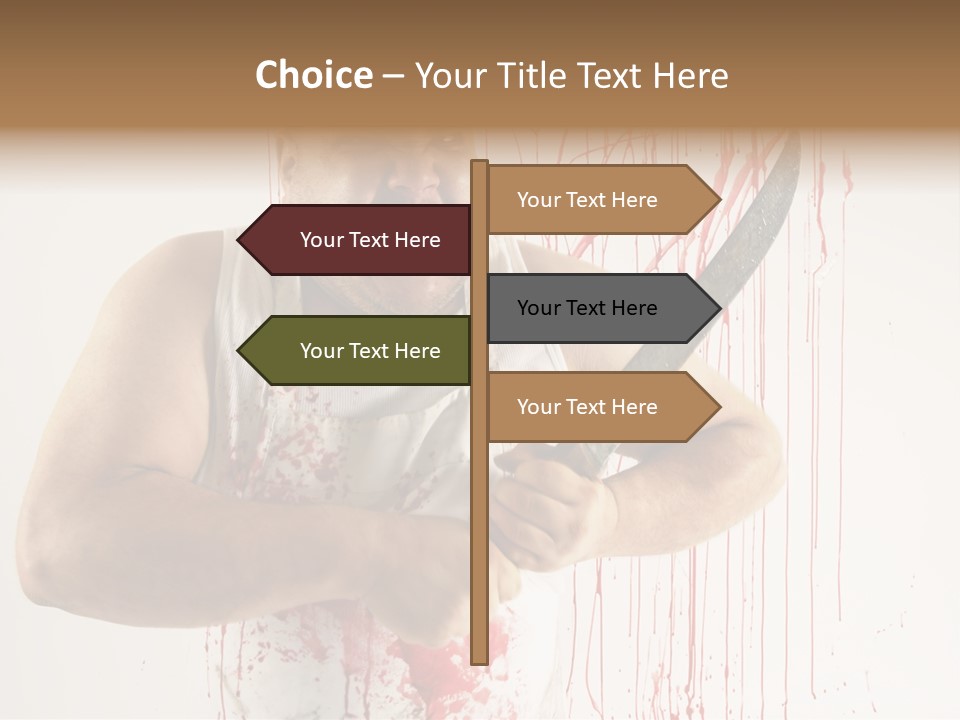 Fat Dirty Murder PowerPoint Template