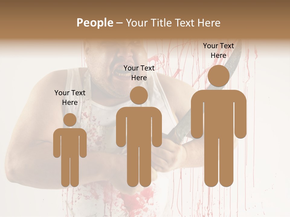 Fat Dirty Murder PowerPoint Template