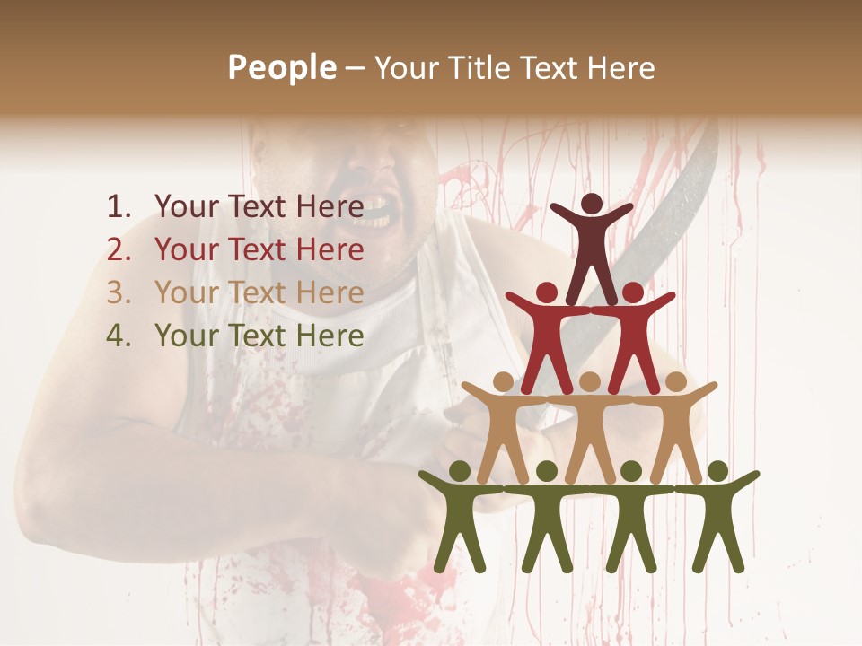 Fat Dirty Murder PowerPoint Template
