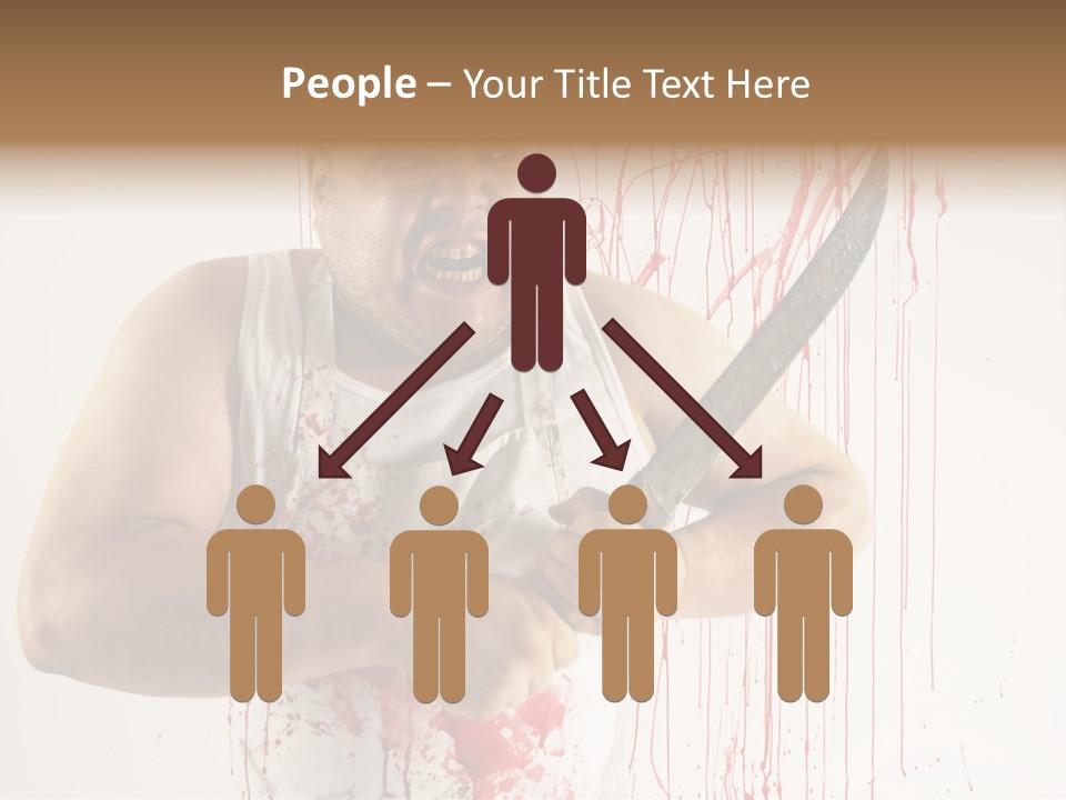 Fat Dirty Murder PowerPoint Template