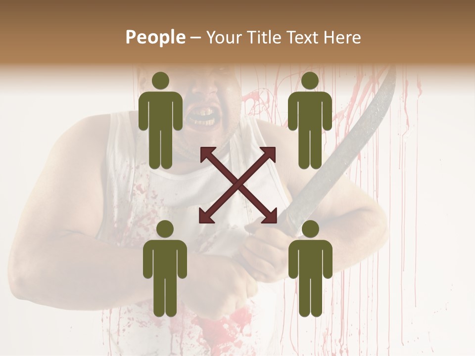 Fat Dirty Murder PowerPoint Template