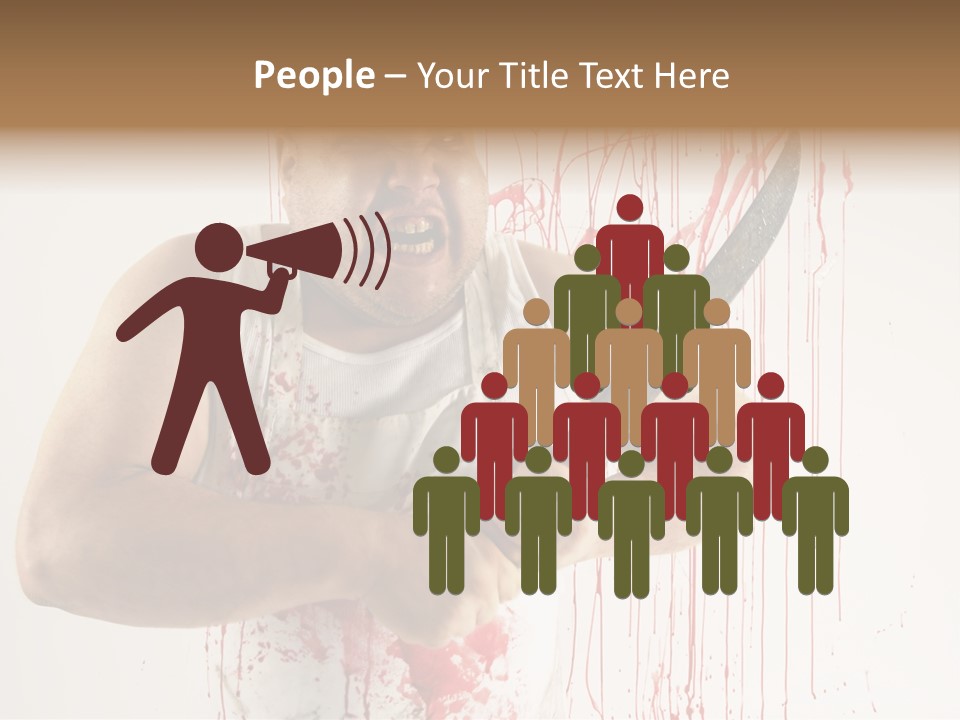 Fat Dirty Murder PowerPoint Template