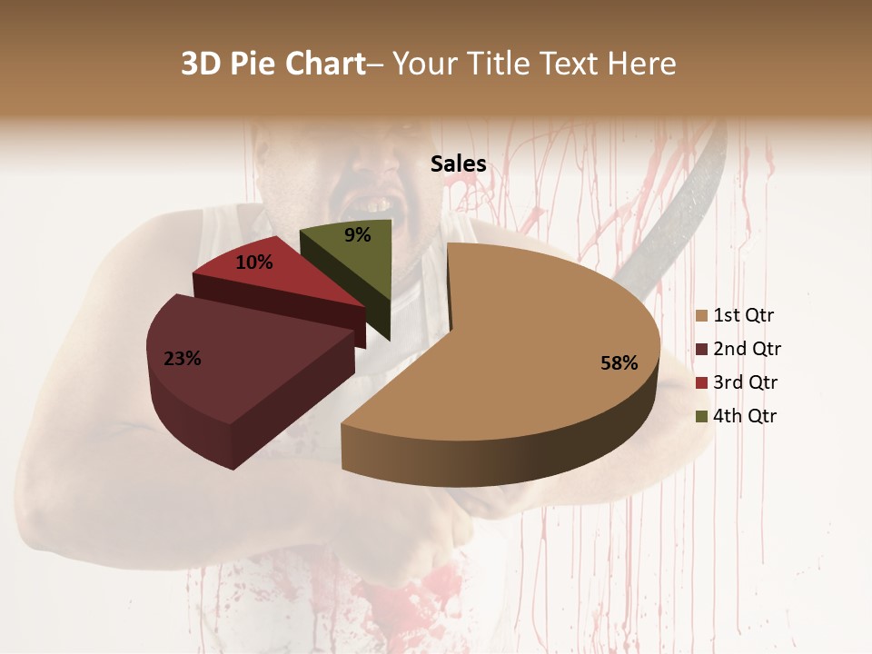 Fat Dirty Murder PowerPoint Template