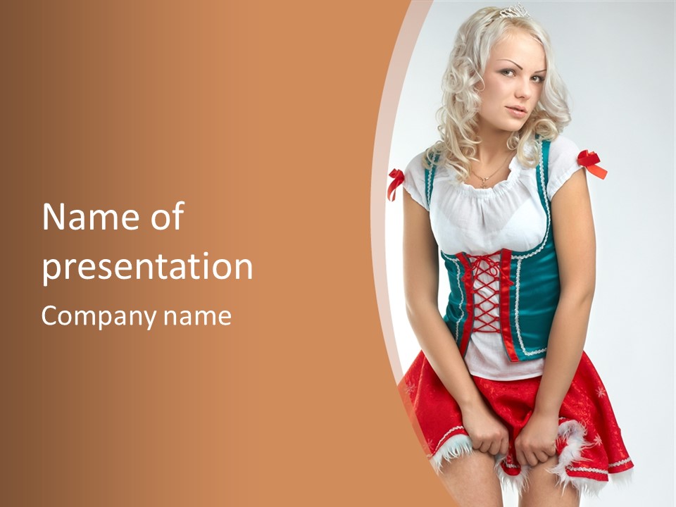 Lovely Sensual Nightwear PowerPoint Template