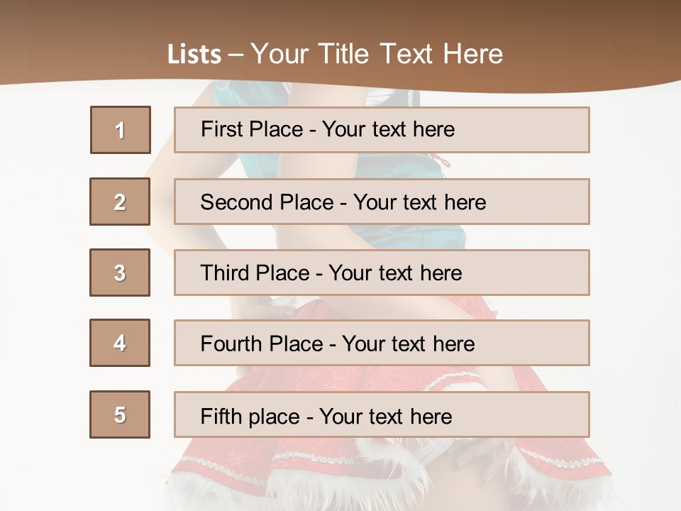 Underwear Xmas Erotic PowerPoint Template