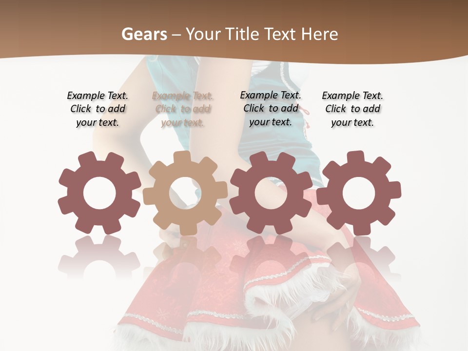 Underwear Xmas Erotic PowerPoint Template