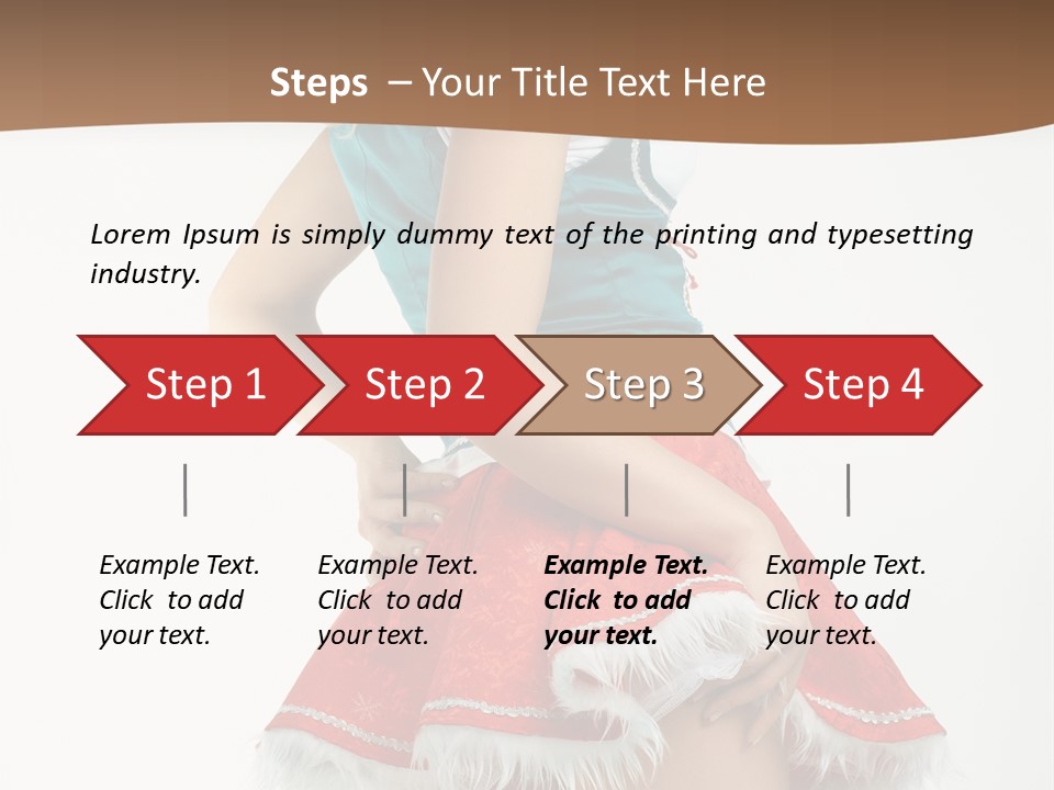 Underwear Xmas Erotic PowerPoint Template