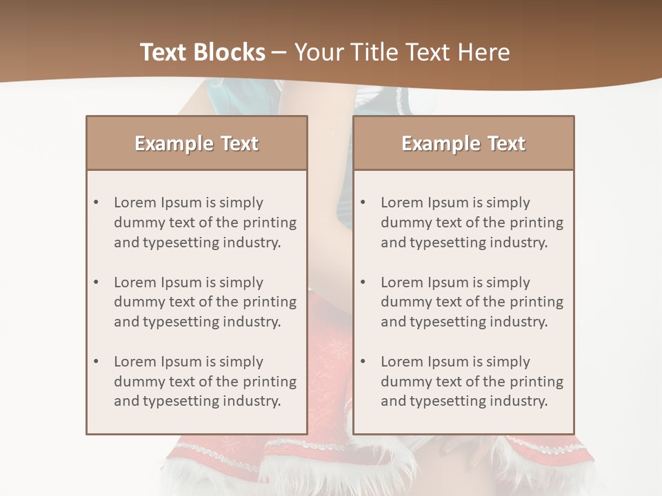 Underwear Xmas Erotic PowerPoint Template