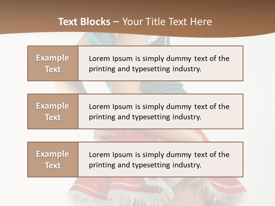 Underwear Xmas Erotic PowerPoint Template